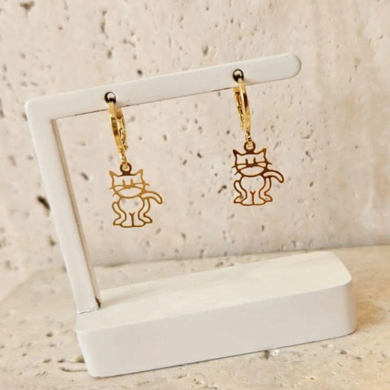 Brinco Argola Gatinho