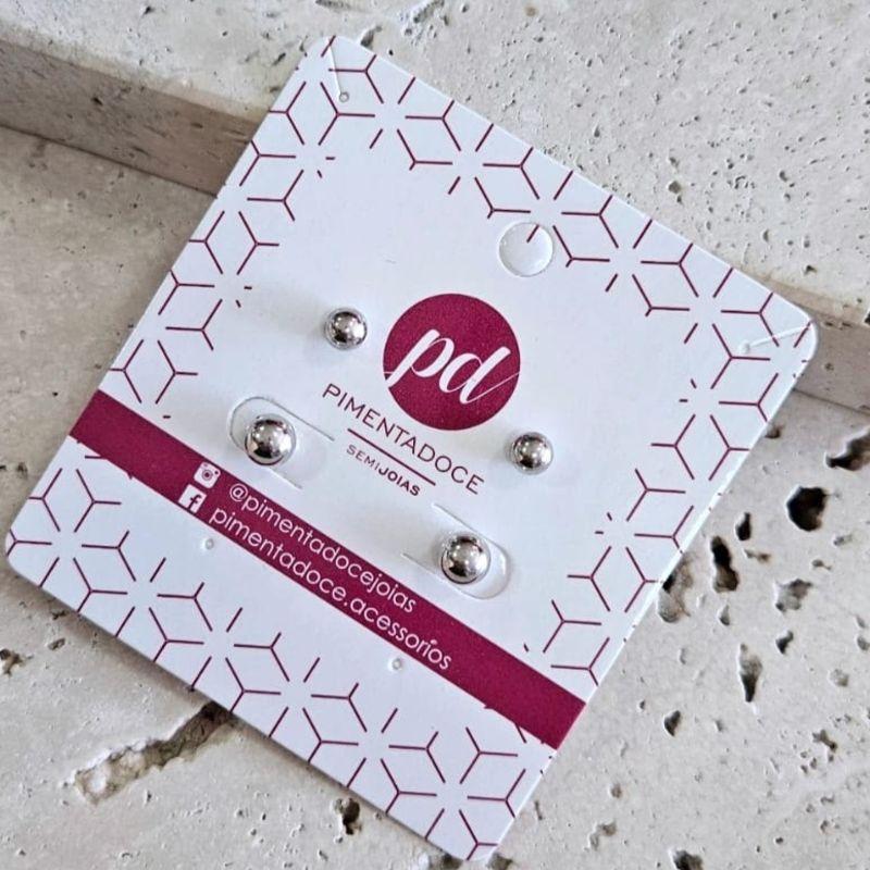 Brinco Dupla De Bolinhas