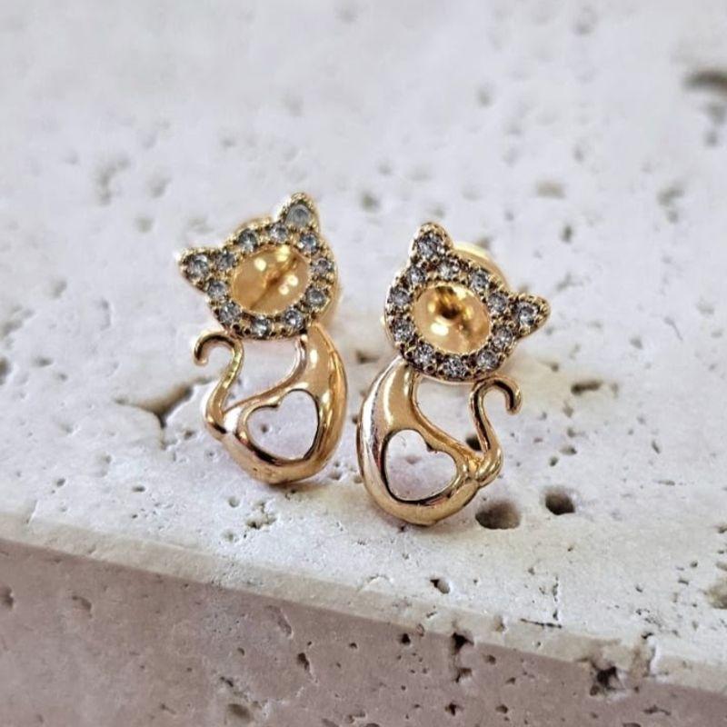 Brinco Gatinho Coração