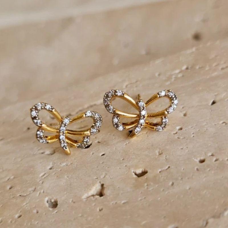 Brinco Libélula Cravejada com Aplique