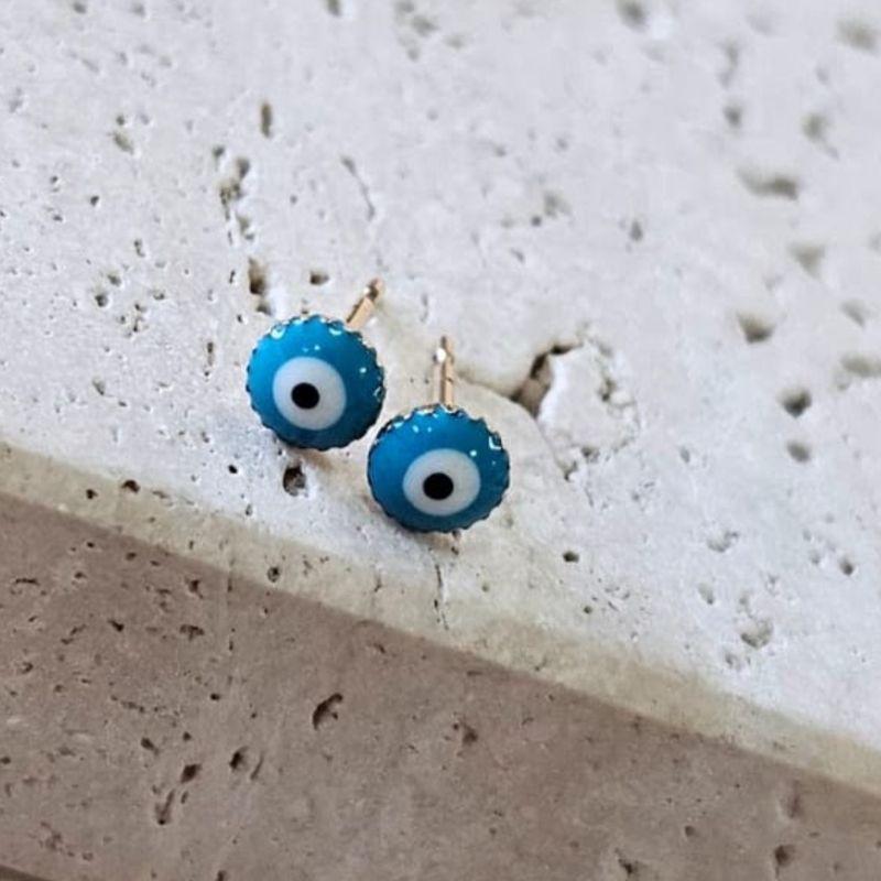 Brinco Olho Grego Resina