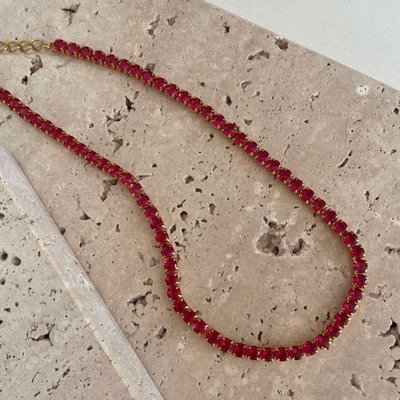 Choker Riveira Barriguinha Vermelha