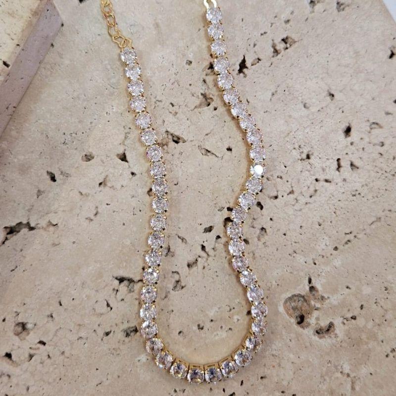 Choker Riviera Cristal 4mm