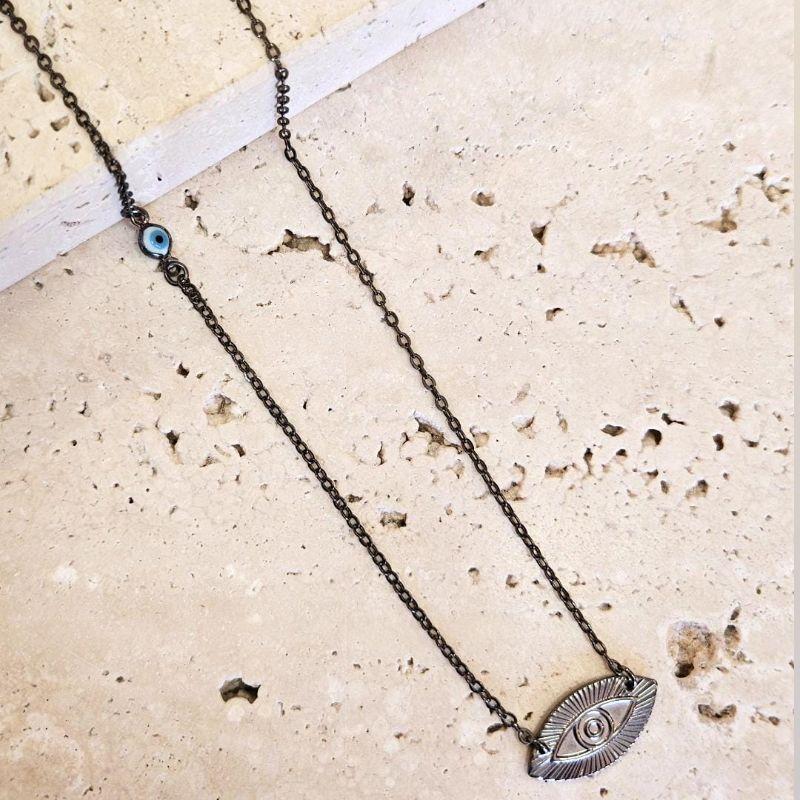 Colar Olho Grego 70 Cm