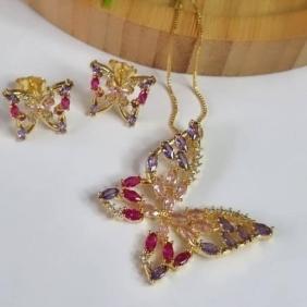 Conjunto Borboleta Navete 