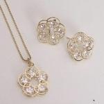 Conjunto Flor com Zirconia