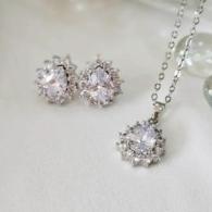 Conjunto Gota Cravejado Zirconia R