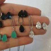 Conjunto Gota Pedra Basica R