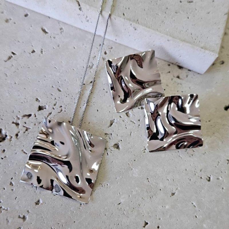 Conjunto Maxi Quadrado Orgânico 45cm