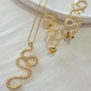 Conjunto Serpente Cravejada 