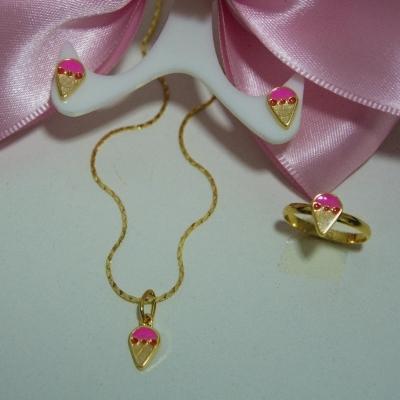 Conjunto Sorvete 1 (brinco e gargantilha)
