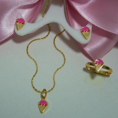 Conjunto Sorvete 2 (brinco e anel)