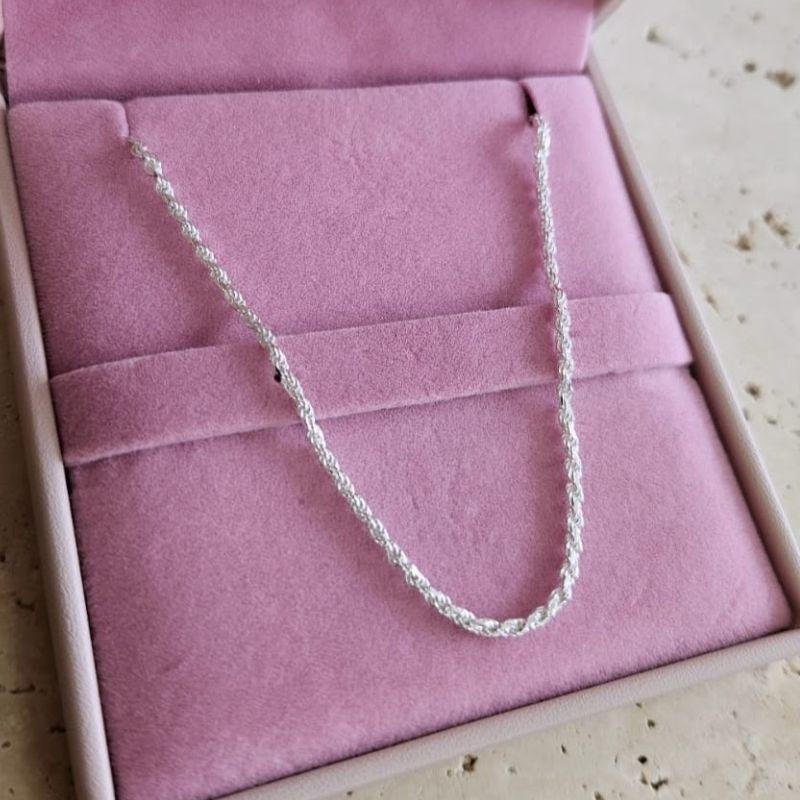 Cordão Baiano2,2mm - 50cm Prata