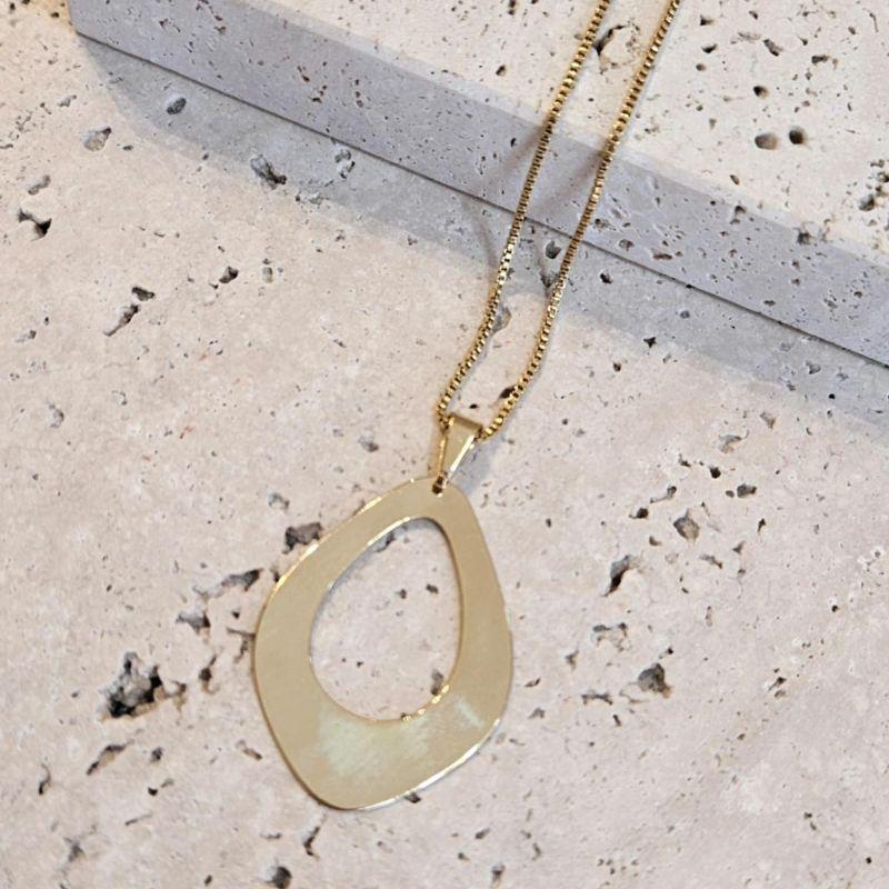 Gargantilha Gota Vazada 45cm