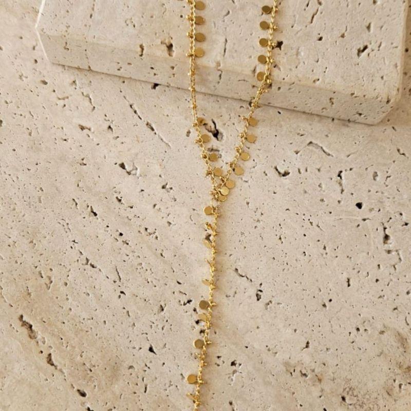 Gravatinha Bolinhas Amassadas 40cm