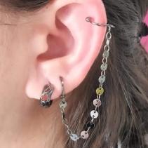 Piercing Argola Medalhinhas 