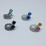 Piercing Cravejado com Pedra Colorida R