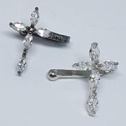 Piercing Crucifixo Cravejado R