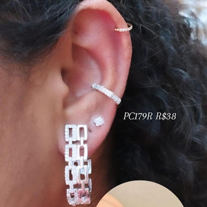 Piercing Escamas Cravejado