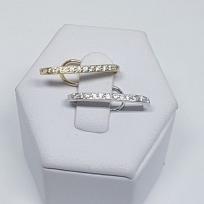 Piercing Fake Cravejado Zircônia Com Garra R