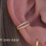 Piercing Fio Duplo Cravejado