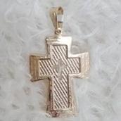 Pingente Crucifixo Gde c/ Pai Nosso Escrito