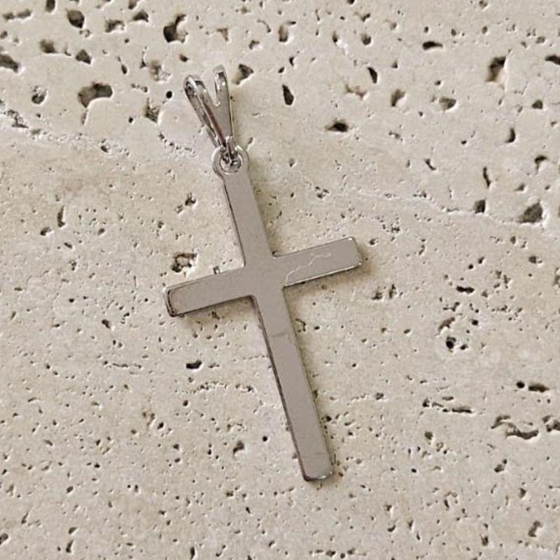 Pingente Crucifixo Liso  (3x1,8cm)