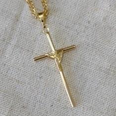 Pingente Cruz Amarrada 3,5x1,8