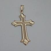 Pingente Cruz c/ Friso no Meio