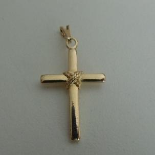 Pingente Cruz Masculina c/ Corda