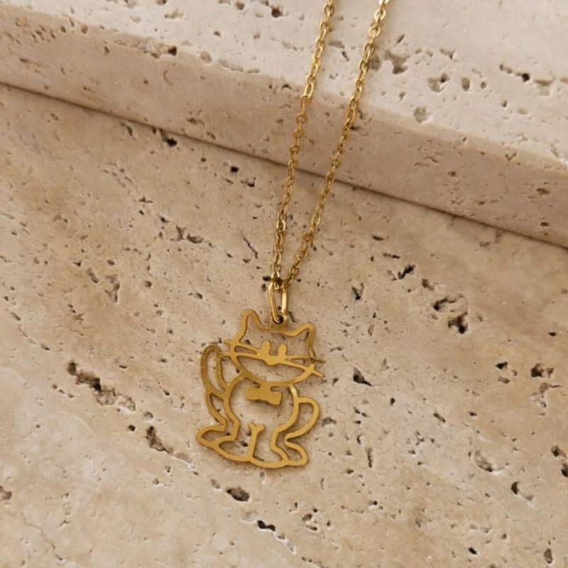 Pingente Gato Sapeca 45cm