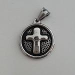 Pingente Masculino Mandala Com Cruz