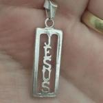 Pingente Placa Jesus Vazada