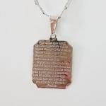 Pingente Placa Pai Nosso R