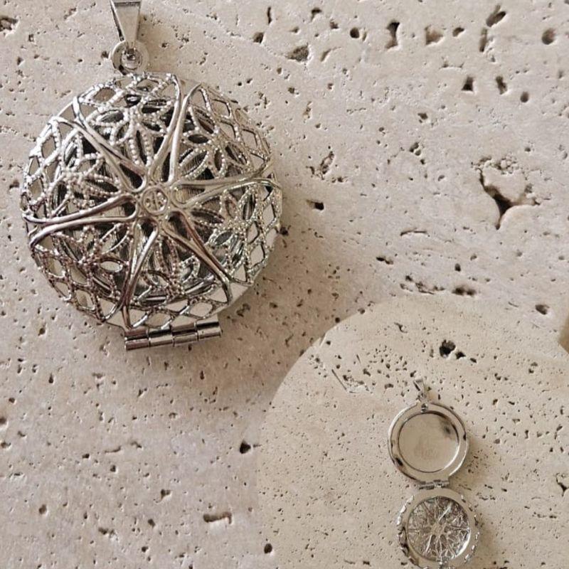 Pingente Relicario Redondo 2,5cm