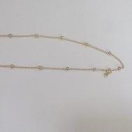 Tornozeleira Bolinha c/ Strass Pendurado