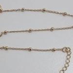 Tornozeleira Bolinhas com Coração Pendurado na Ponta