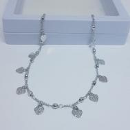 Tornozeleira Corações Craquelado e Liso R