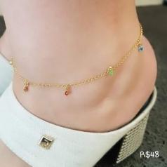 Tornozeleira Pedras Coloridas