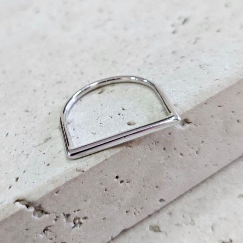 Anel Arredondado Reto Fino