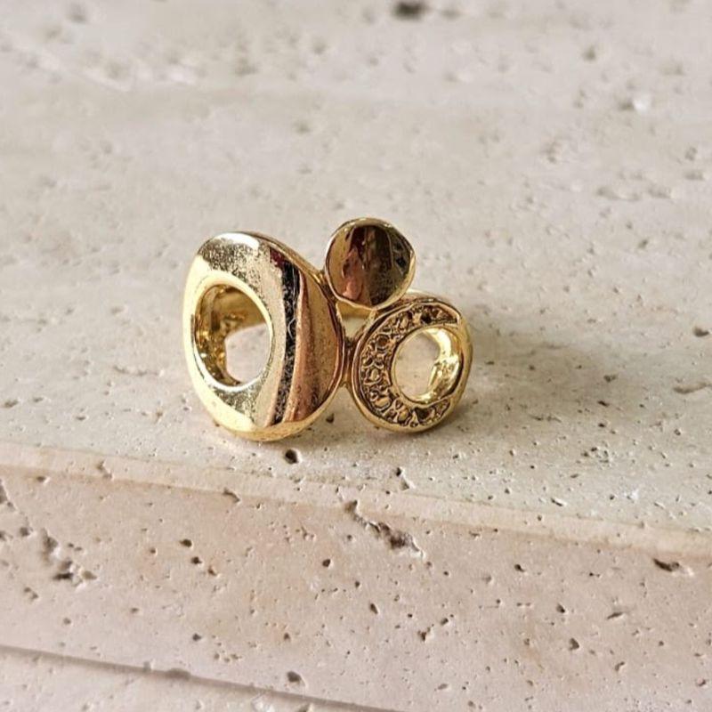 Anel Circulos Vazados