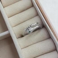 Anel Cobra Olho Verde