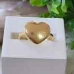 Anel Coração Chapa