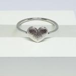 Anel Coração Pontilhado R