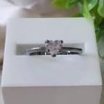 Anel Coração Solitario