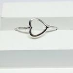 Anel Coração Vazado de Lado 3 R