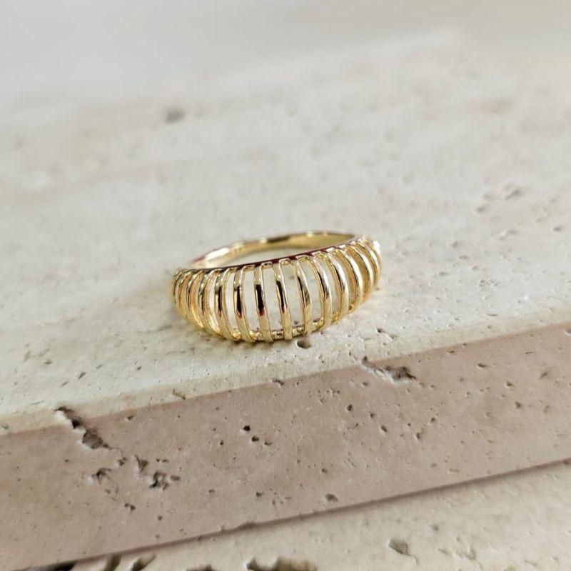 Anel Listras Vazadas Alto