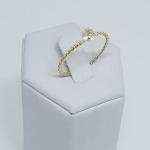 Anel Torcido Zirconia Estrela 