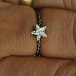 Anel Torcido Zirconia Estrela G