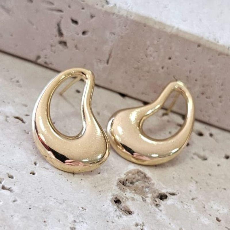 Brinco Oval Orgânico Pequeno